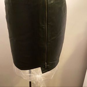 Leather mini skirt by Leith